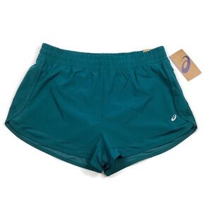 ASICS Women's Teal Athletic Lined Running Shorts